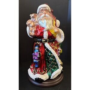 2004 Thomas Pacconi Classics 30 Year Anniversary Blown Glass Santa Figure 14"